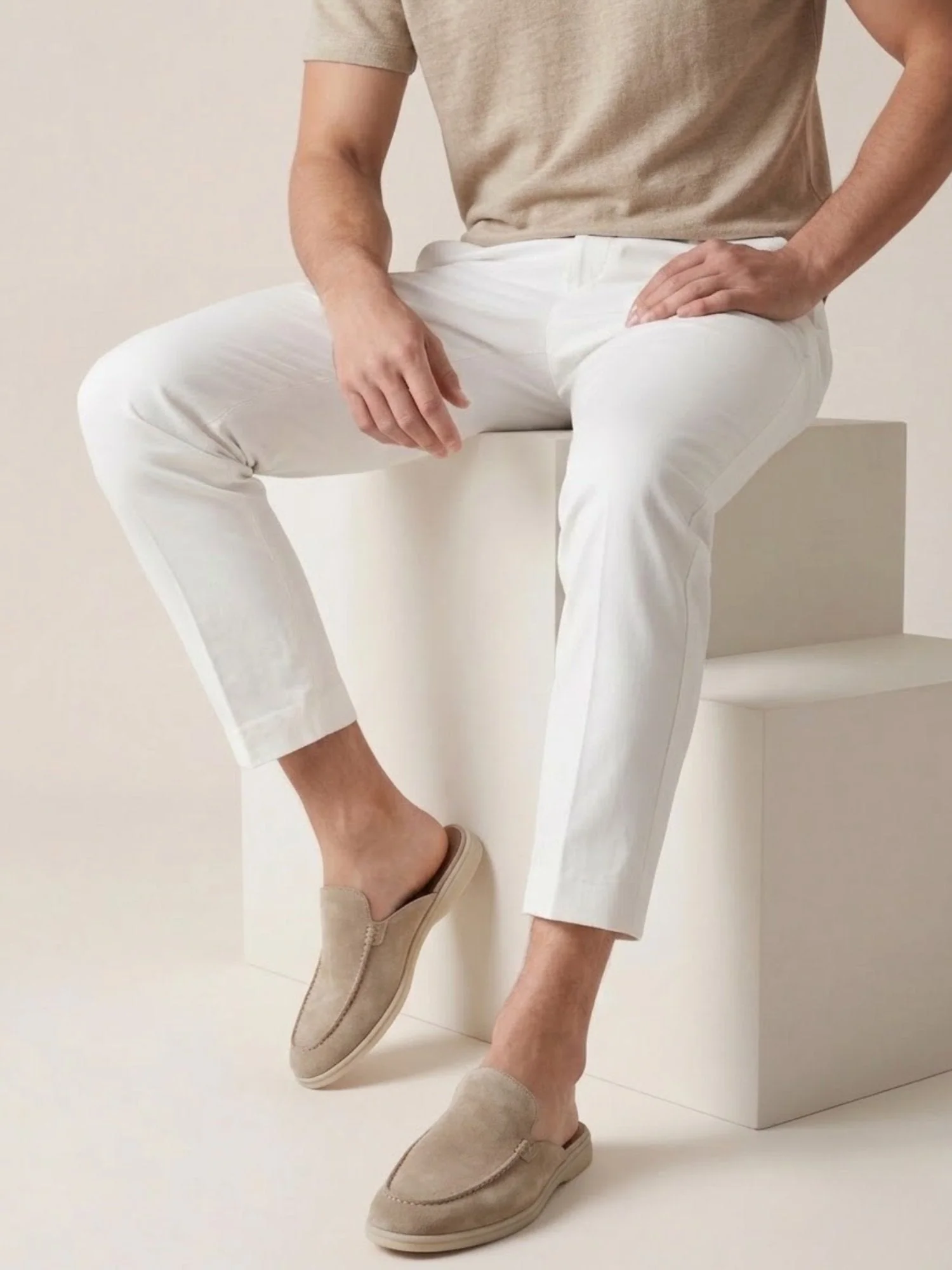 Alessandro | casual e comode Mules slip on in pelle scamosciata - Image 2