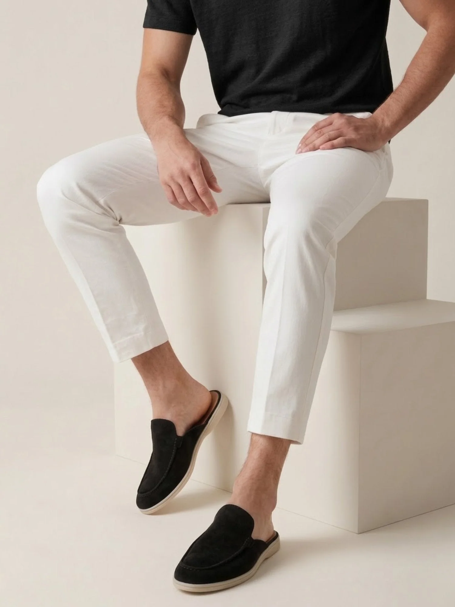 Alessandro | casual e comode Mules slip on in pelle scamosciata - Image 3