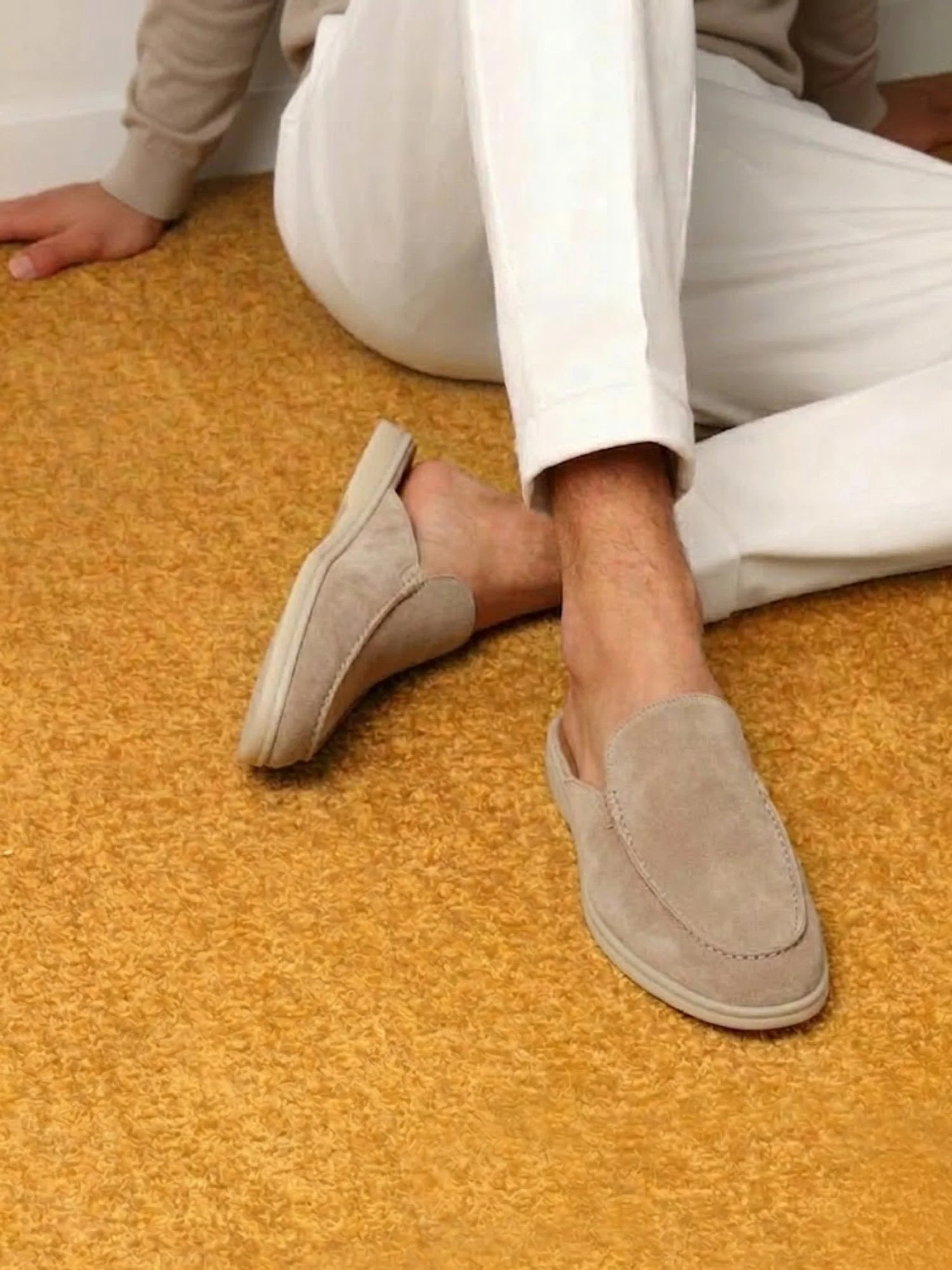 Alessandro | casual e comode Mules slip on in pelle scamosciata - Image 4