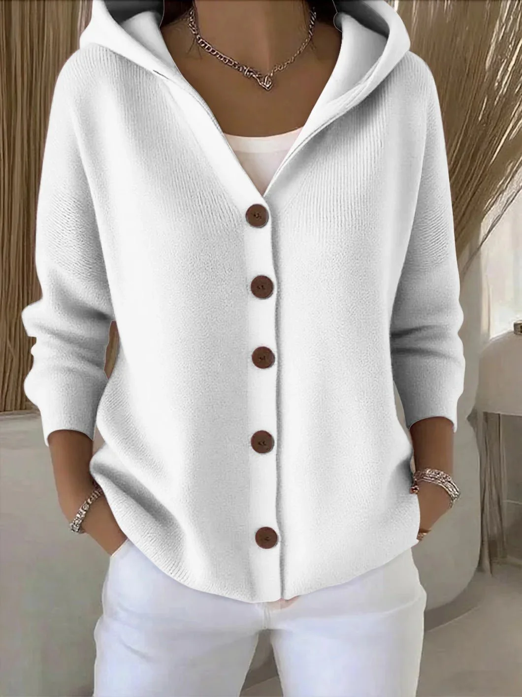 Alessia | Cardigan in Maglia con Cappuccio Morbido e Confortevole - Image 5