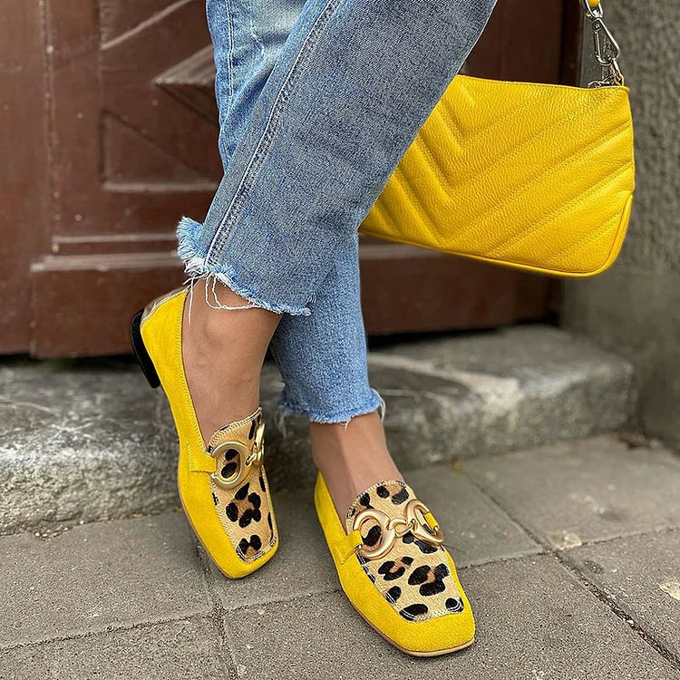 Alessia | Mocassini eleganti con dettagli animalier