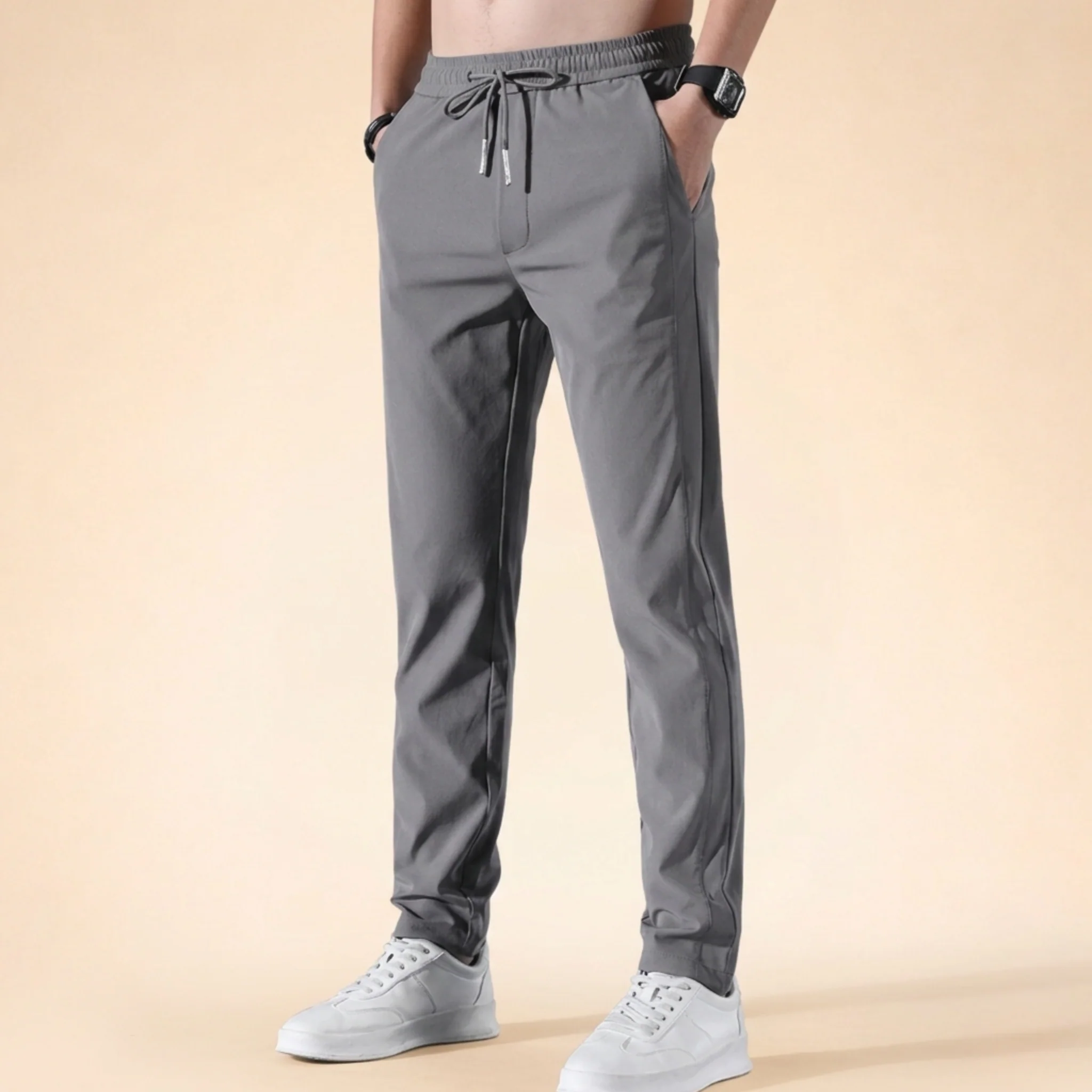 Alessio | Pantaloni elasticizzati leggeri ed eleganti - Image 9