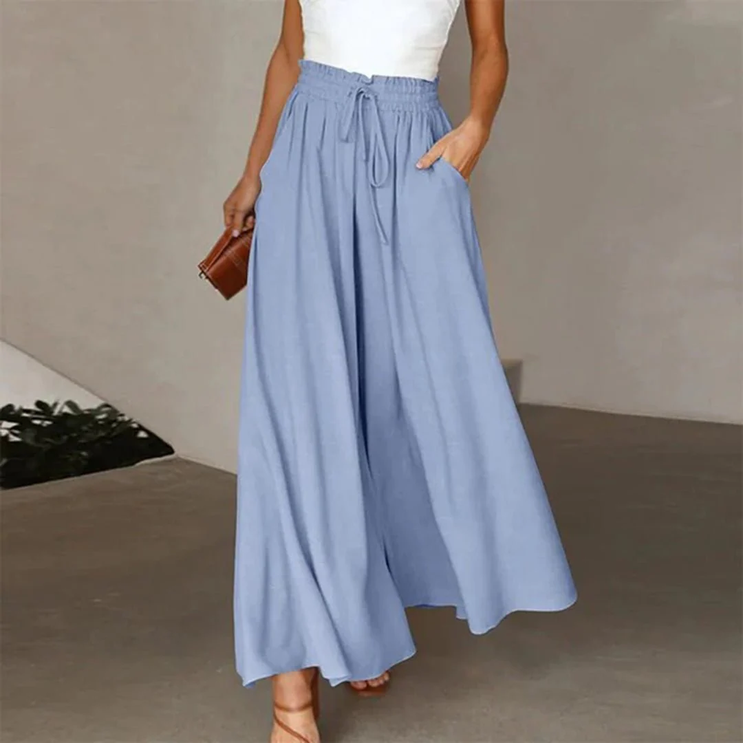 Amelia | Eleganti Pantaloni Palazzo a Vita Alta - Image 5