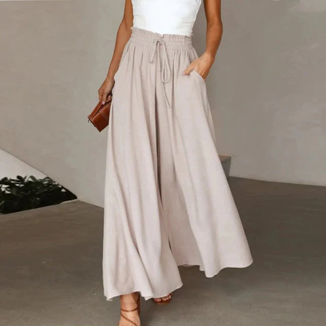 Amelia | Eleganti Pantaloni Palazzo a Vita Alta - Image 6