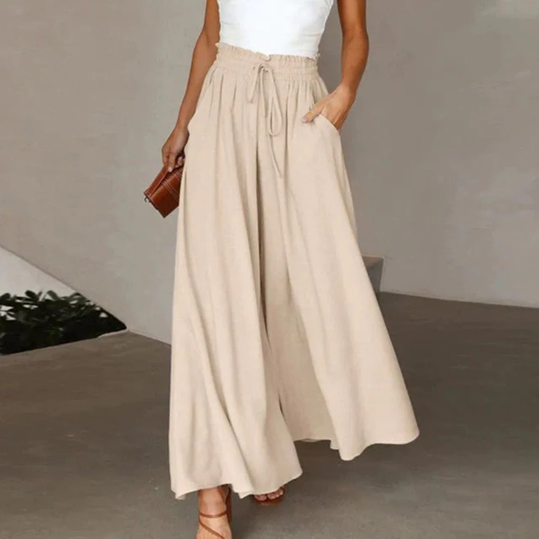 Amelia | Eleganti Pantaloni Palazzo a Vita Alta - Image 7