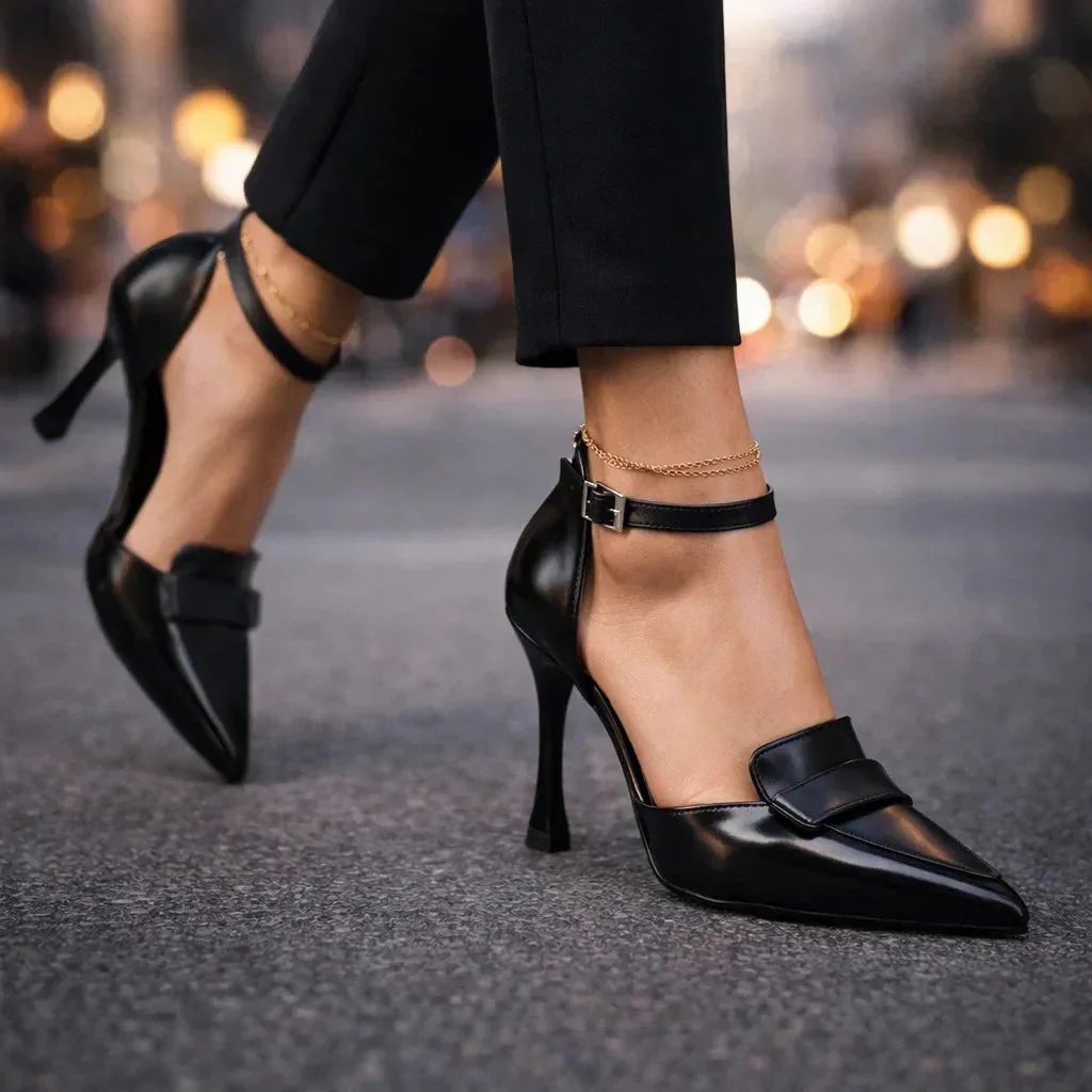 Angelika | Eleganti scarpe con tacco a blocco e punta affusolata - Image 3