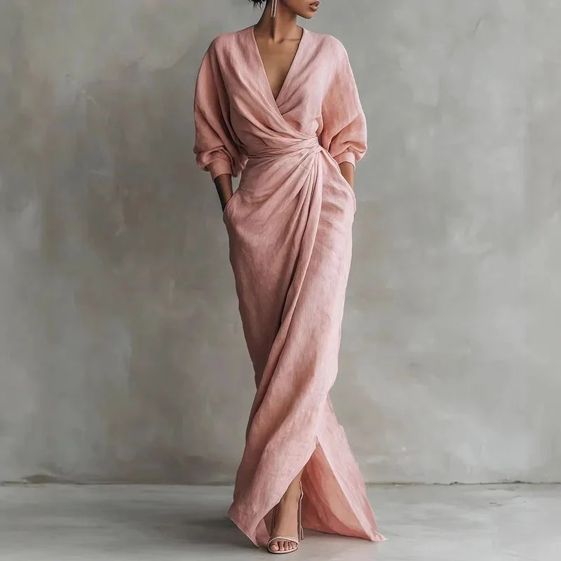 Aurelia | Abito Maxi Wrap Elegante e Raffinato