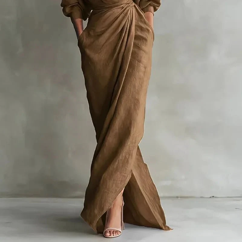 Aurelia | Abito Maxi Wrap Elegante e Raffinato - Image 5
