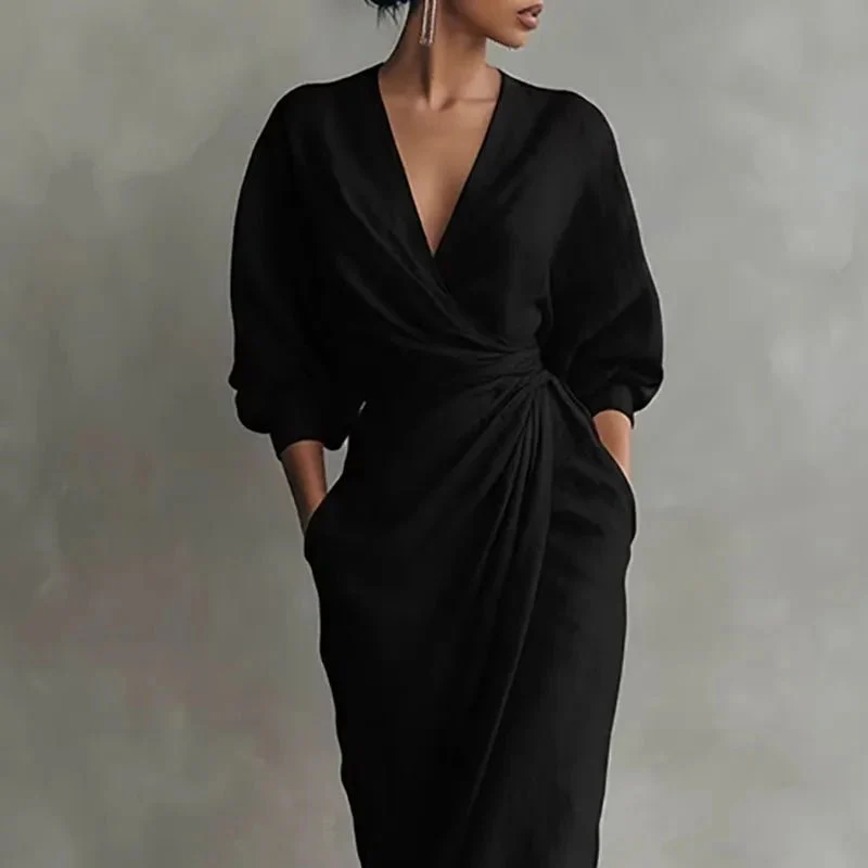 Aurelia | Abito Maxi Wrap Elegante e Raffinato - Image 6