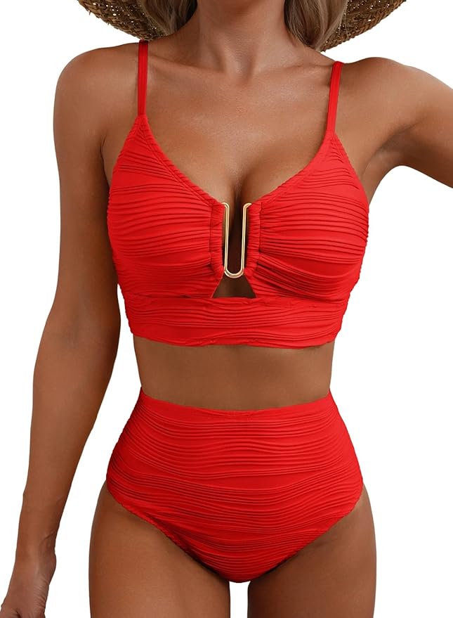 Aurora | Bikini Modellante a Vita Alta con Dettagli Volant - Image 18