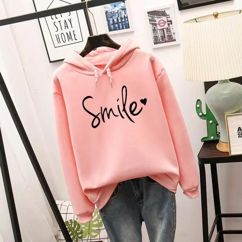 Aurora | Hoodie Oversize con Cappuccio e Smile Design - Image 2