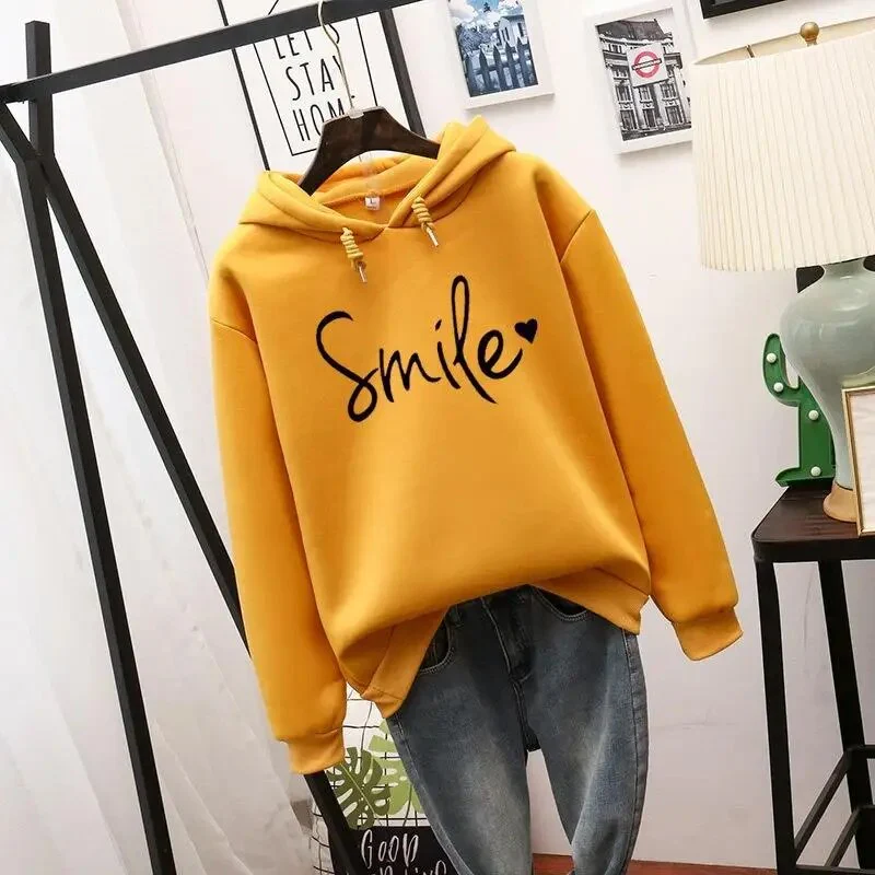 Aurora | Hoodie Oversize con Cappuccio e Smile Design - Image 4
