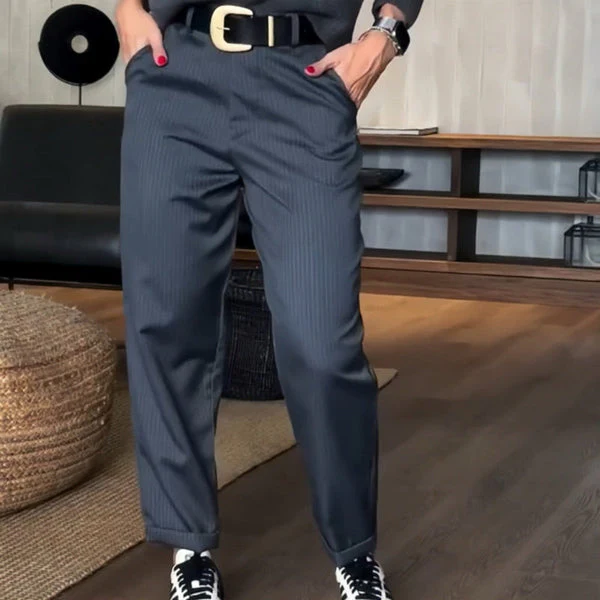 Ausonia | Pantaloni Sartoriali a Vita Alta e Gamba Dritta