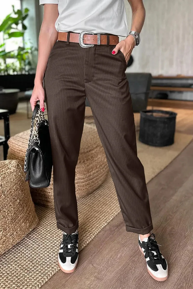 Ausonia | Pantaloni Sartoriali a Vita Alta e Gamba Dritta - Image 2