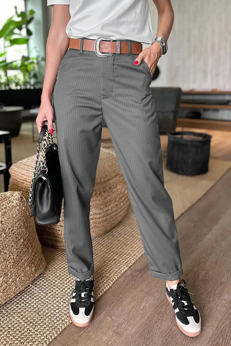 Ausonia | Pantaloni Sartoriali a Vita Alta e Gamba Dritta - Image 4