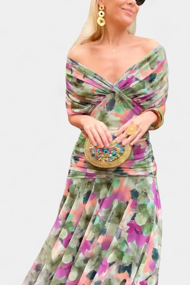 Beatrice | Abito  maxi da donna elegante e floreale - Image 6