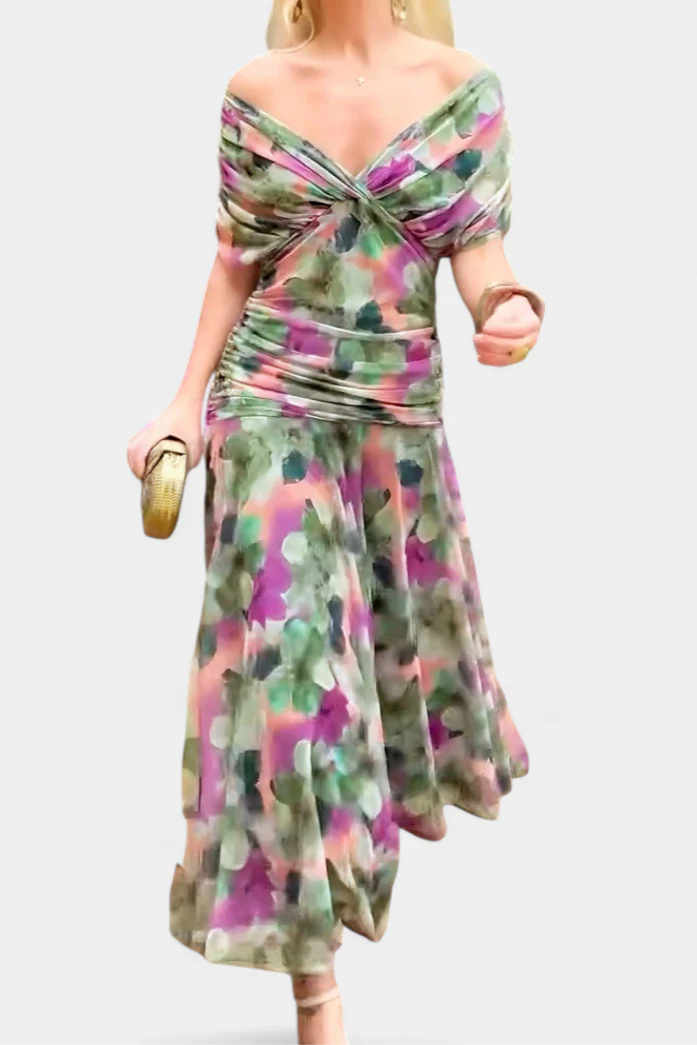 Beatrice | Abito  maxi da donna elegante e floreale - Image 8