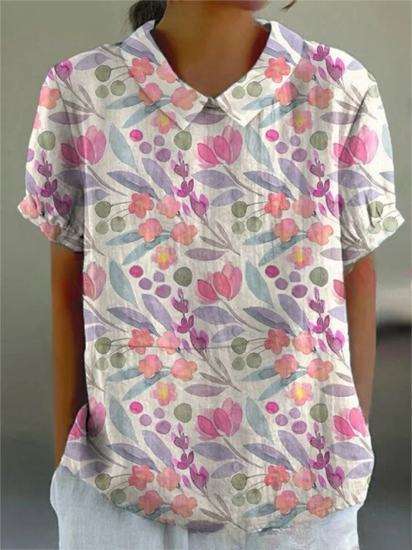 Charlotte | Blusa vintage da donna con motivo floreale - Image 10