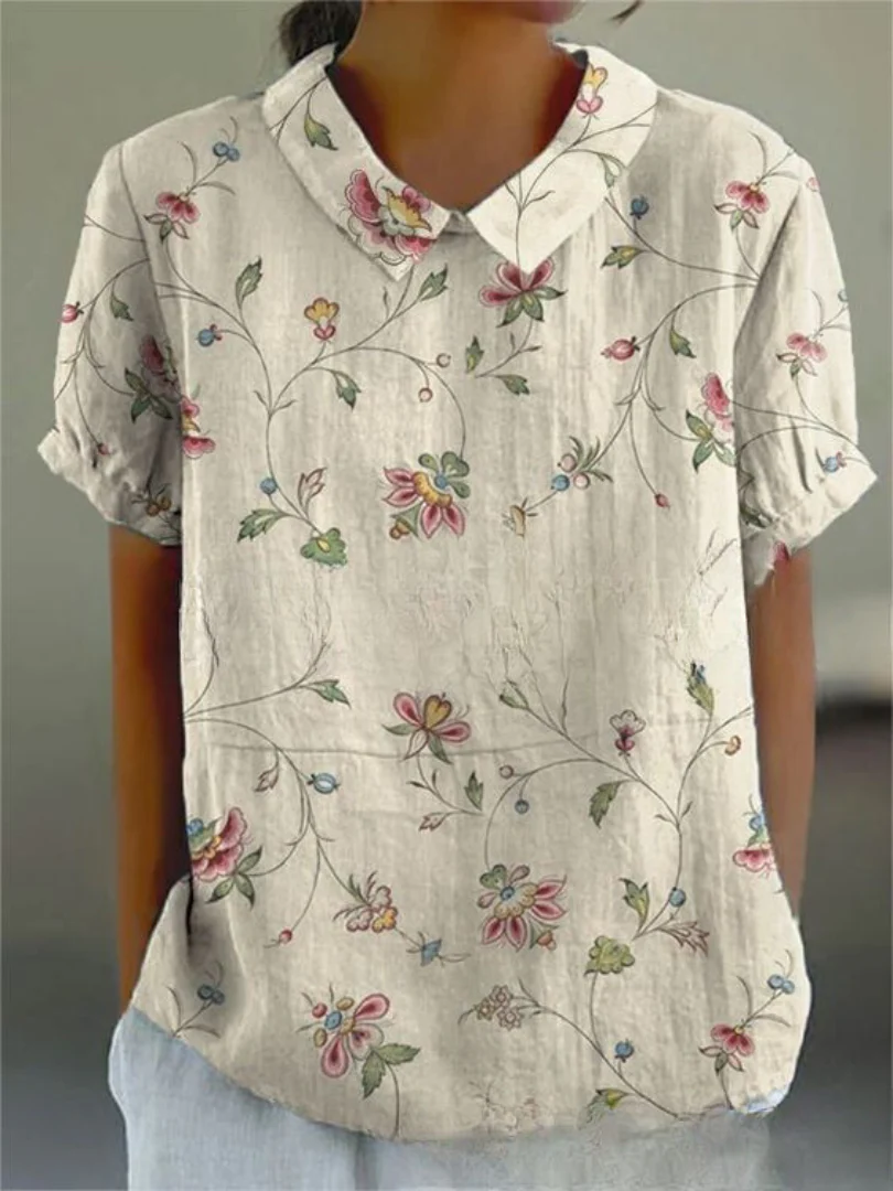 Charlotte | Blusa vintage da donna con motivo floreale - Image 11