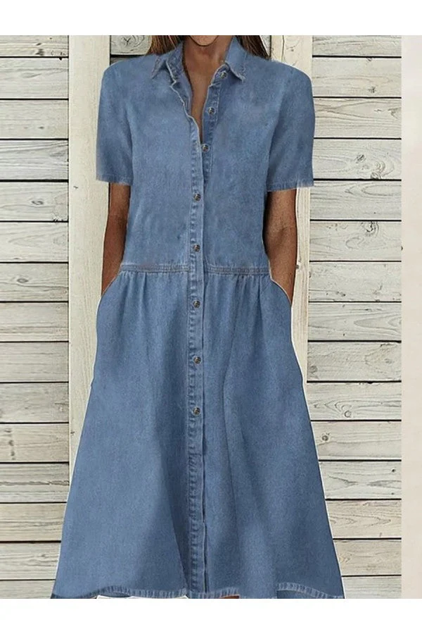 Chiara | Abito midi a chemisier elegante e versatile