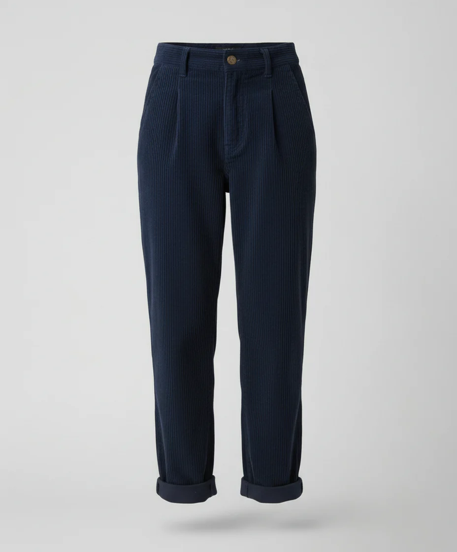 Chiara | Pantaloni in velluto a coste moderni e confortevoli a vita alta - Image 4