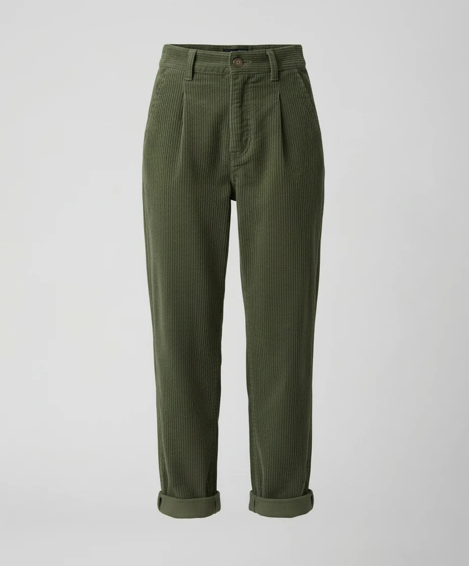 Chiara | Pantaloni in velluto a coste moderni e confortevoli a vita alta - Image 5