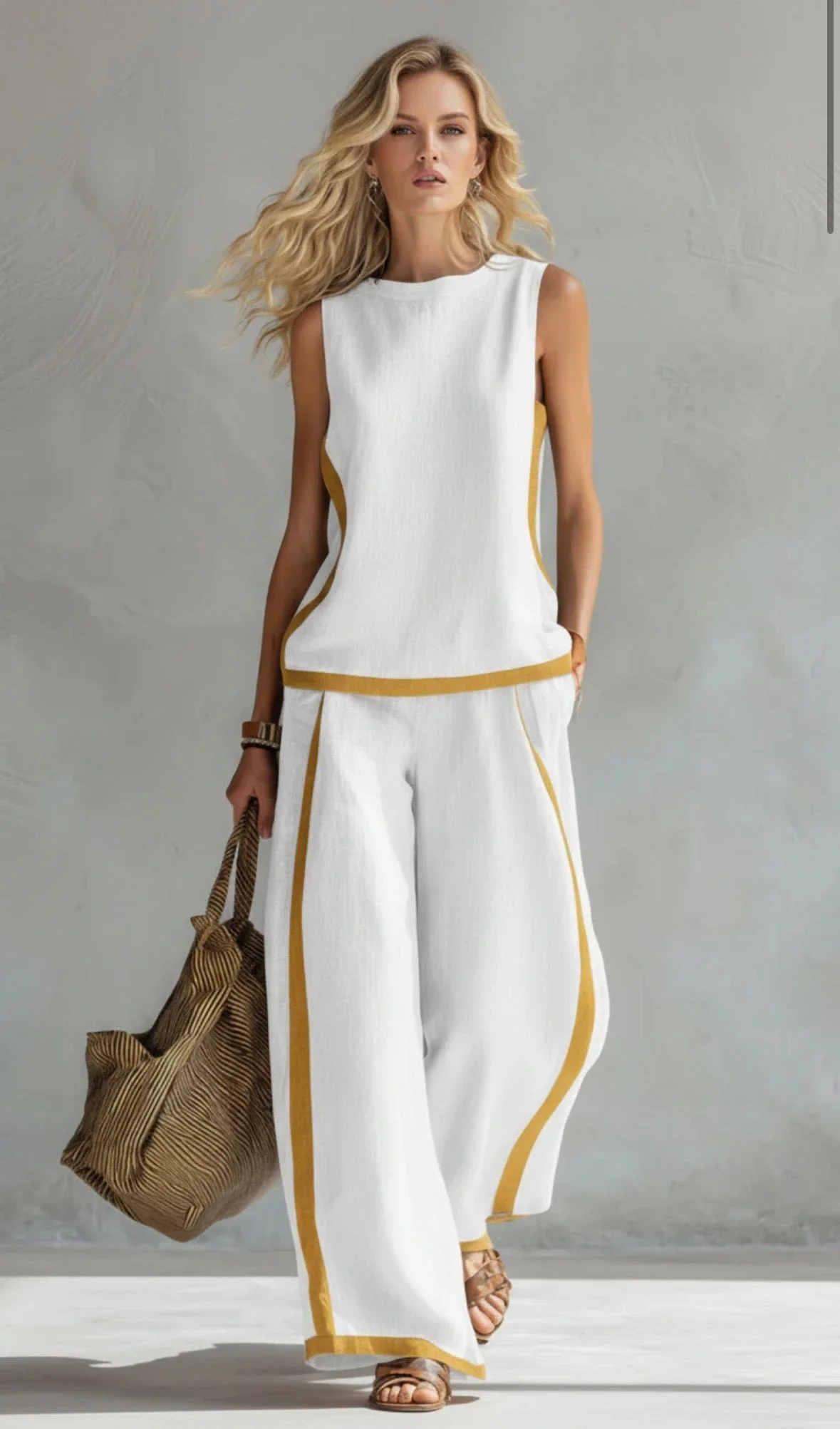 Chiara | Set a due pezzi senza maniche, elegante e casual - Image 2