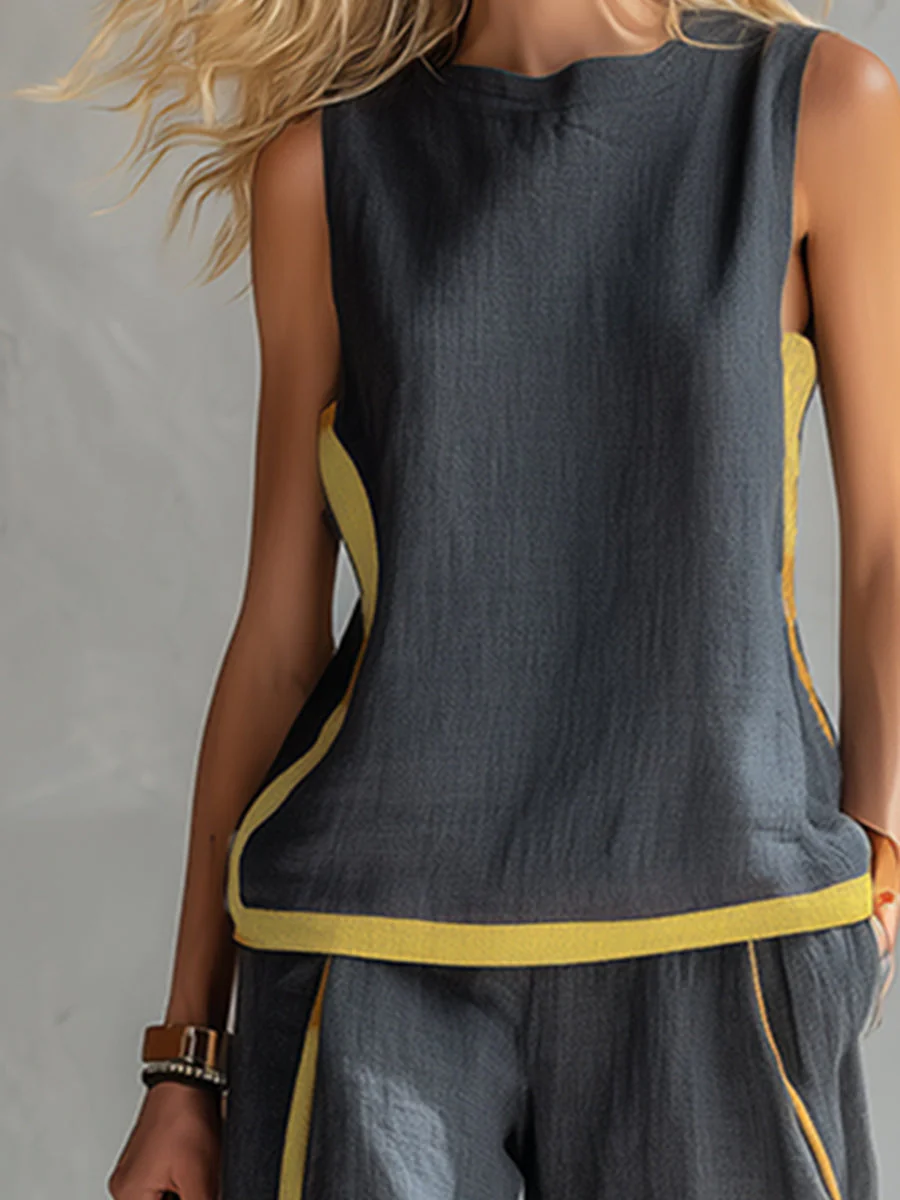 Chiara | Set a due pezzi senza maniche, elegante e casual - Image 7