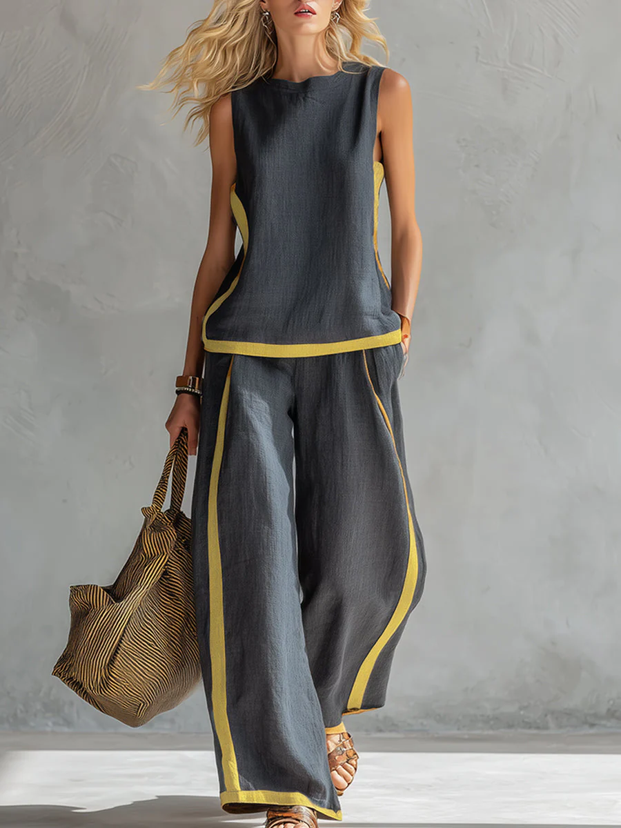 Chiara | Set a due pezzi senza maniche, elegante e casual - Image 8