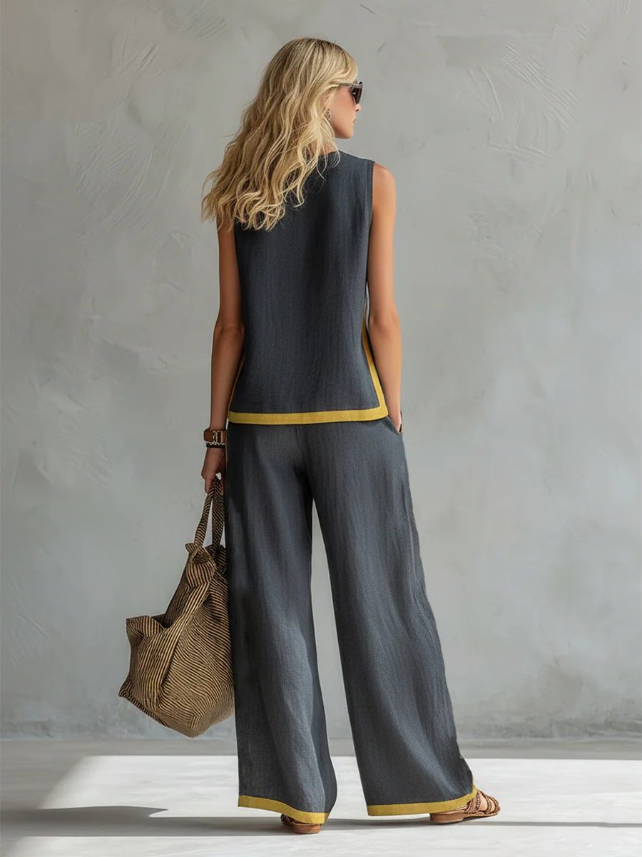 Chiara | Set a due pezzi senza maniche, elegante e casual - Image 9