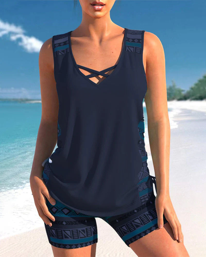 Chiara | Set tankini geometrico ed elegante - Image 10