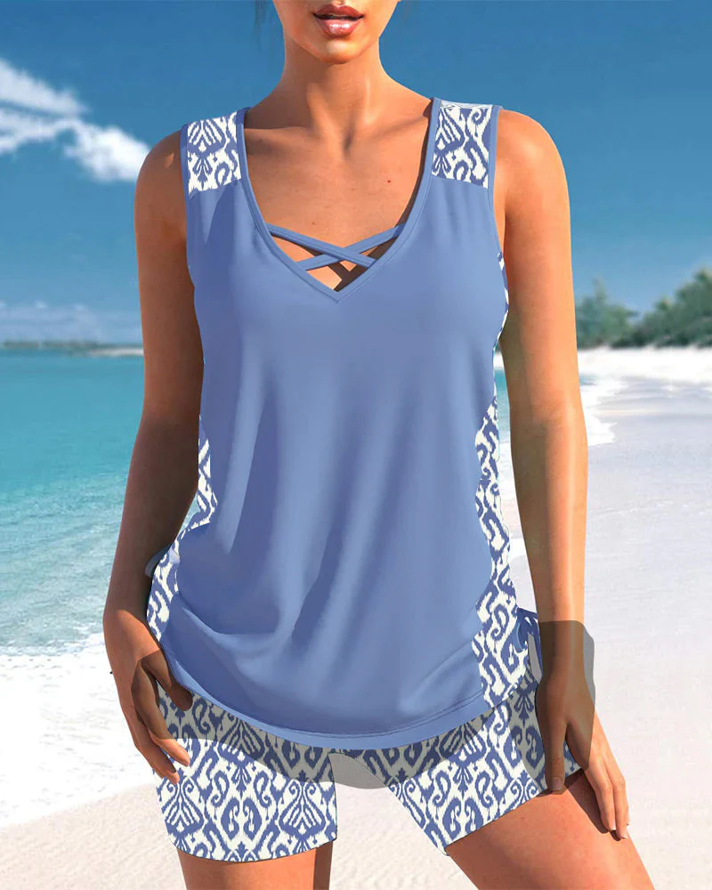 Chiara | Set tankini geometrico ed elegante - Image 8