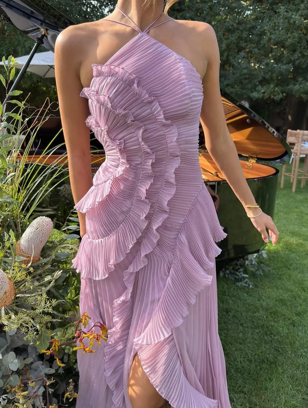 Christin | Abito da cerimonia lungo in chiffon, elegante e raffinato - Image 8