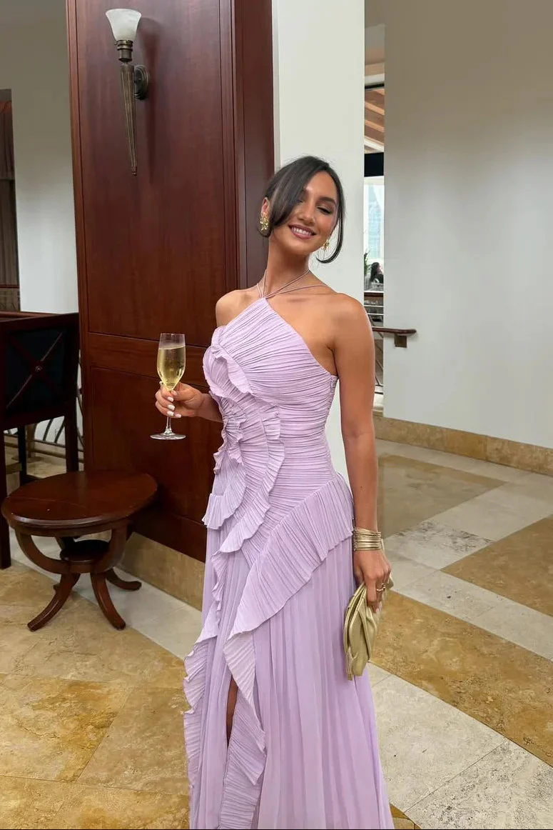 Christin | Abito da cerimonia lungo in chiffon, elegante e raffinato - Image 9