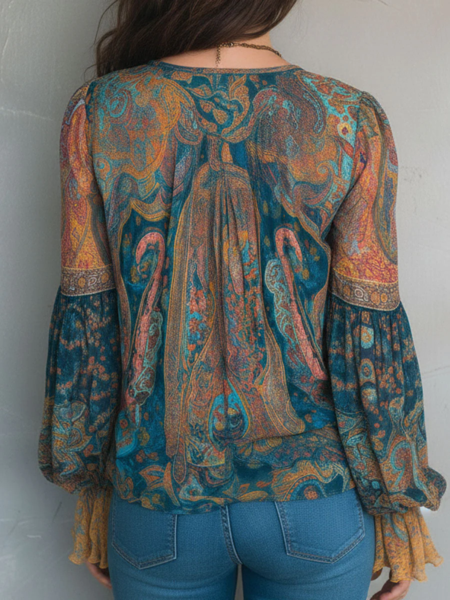 Christin | Camicetta in chiffon raffinata e dal gusto vintage - Image 6
