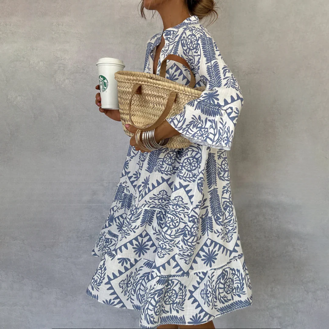 Christin | Miniabito elegante e leggero a maniche lunghe