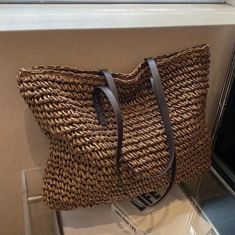 Christina | Elegante borsa tote estiva intrecciata oversize - Image 7