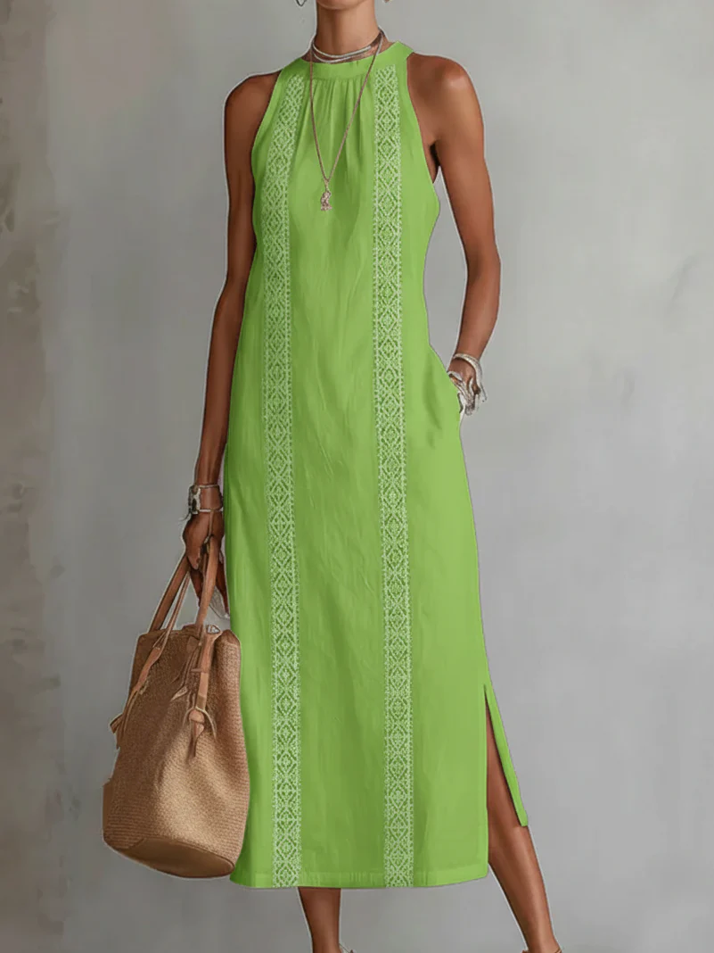 Clara | Abito midi estivo da donna, intramontabile ed elegante - Image 3