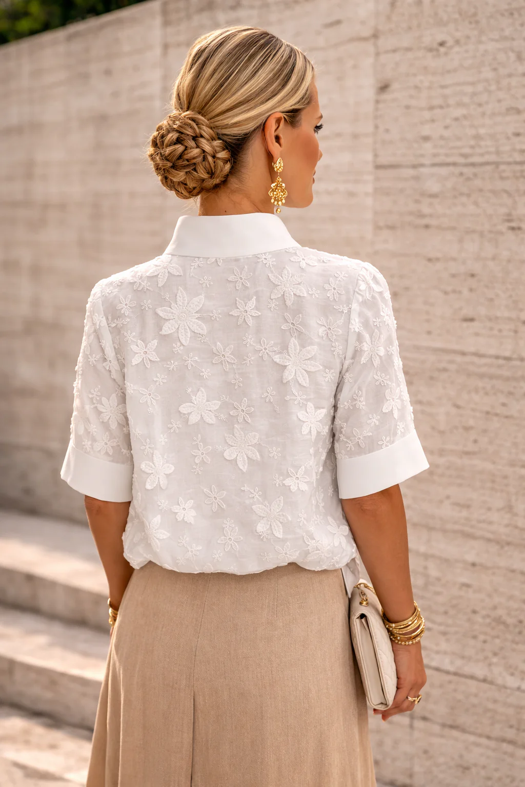Clara | Elegante e comoda collo alto camicetta - Image 2