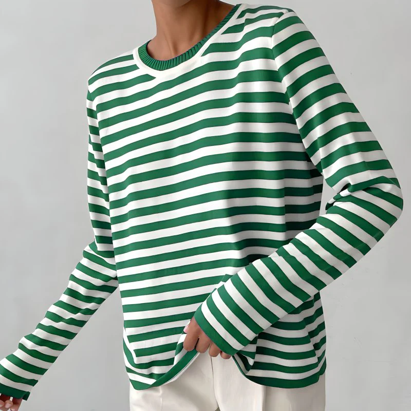 Clara | Maglione Donna a Righe Nautiche a Maniche Lunghe - Image 3