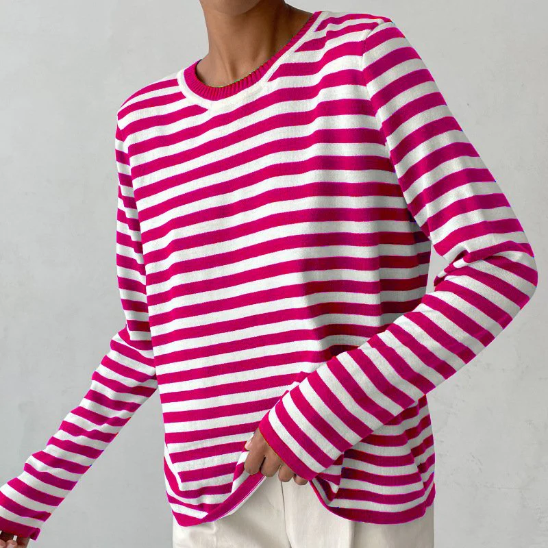 Clara | Maglione Donna a Righe Nautiche a Maniche Lunghe - Image 6