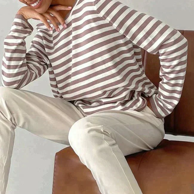 Clara | Maglione Donna a Righe Nautiche a Maniche Lunghe - Image 8