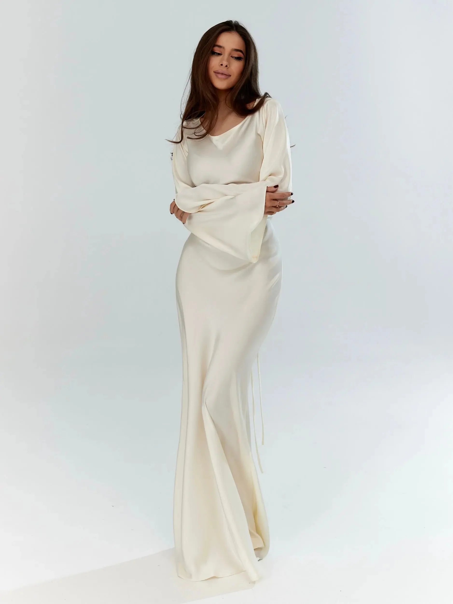 Clara | Maxi abito a maniche lunghe dal design sofisticato
