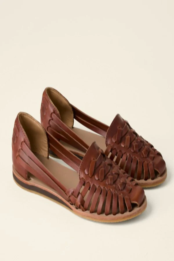Clara | Sandali Huarache intrecciati in vera pelle - Image 2