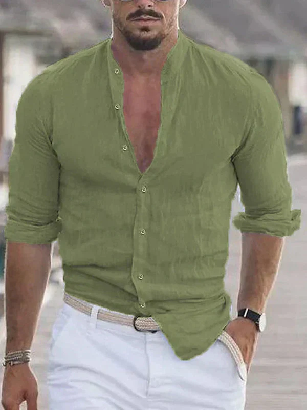Claudio | Elegante camicia casual in lino - Image 8