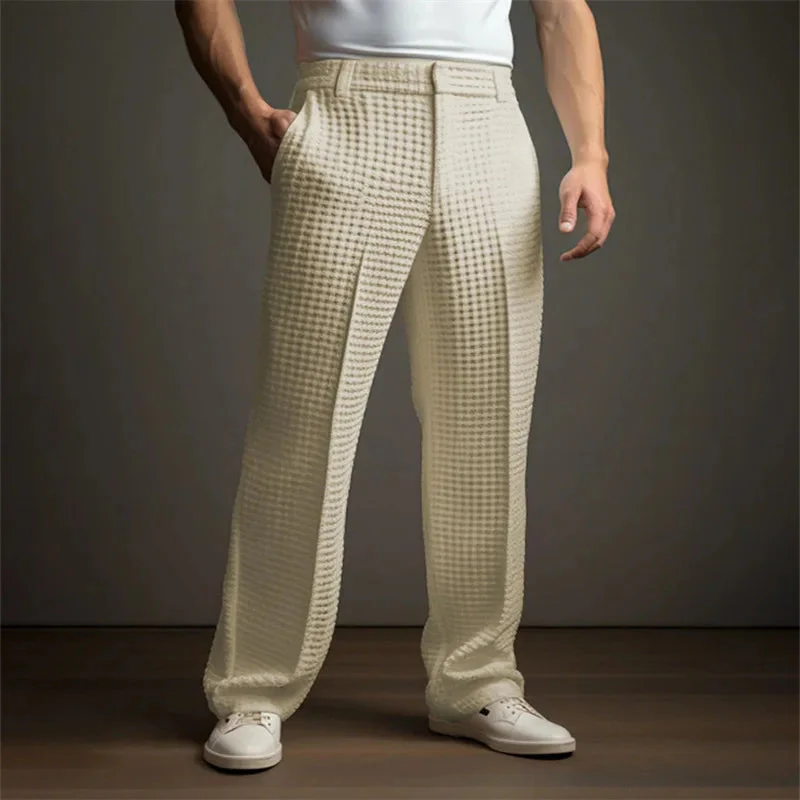 Claudio | Pantaloni Business con Trama Waffle - Image 10