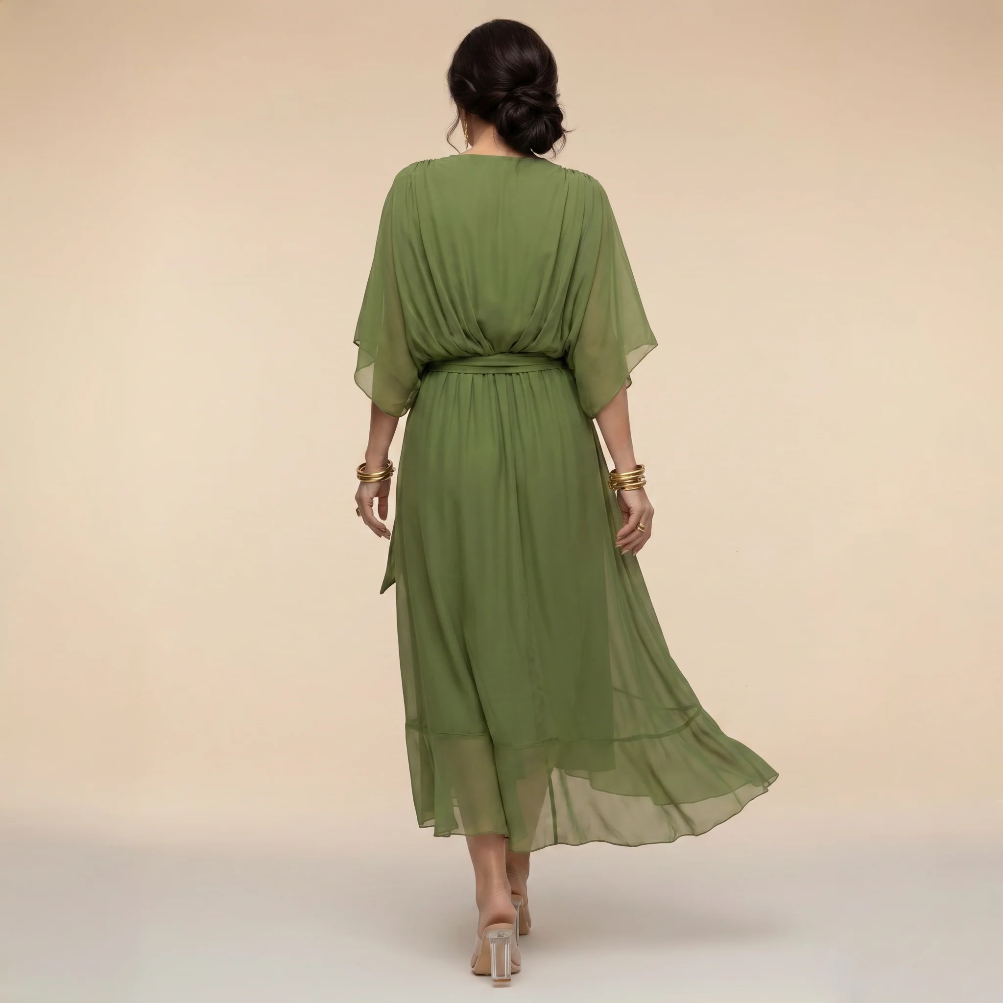 Dalia | Abito midi avvolgente elegante e versatile - Image 11