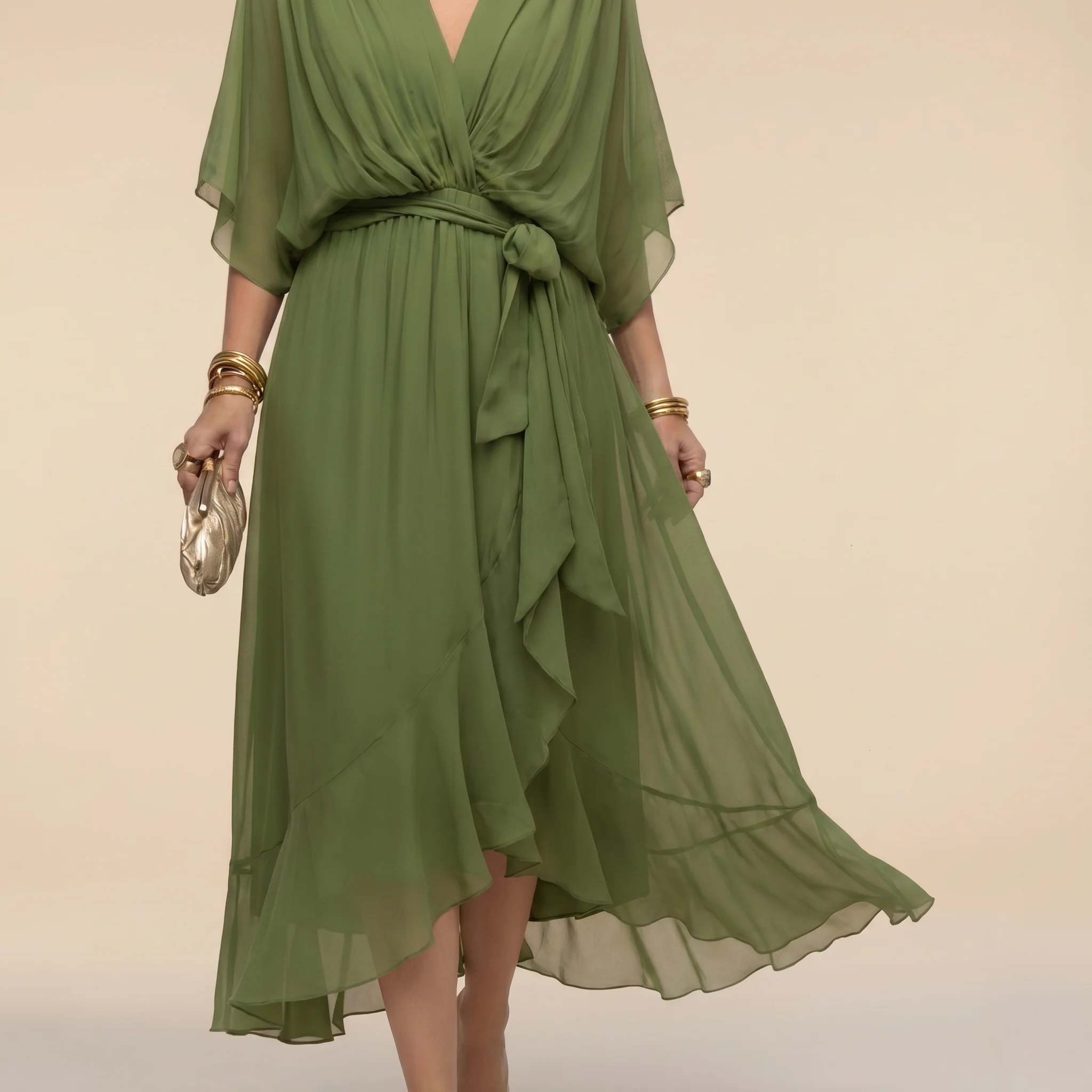 Dalia | Abito midi avvolgente elegante e versatile - Image 12