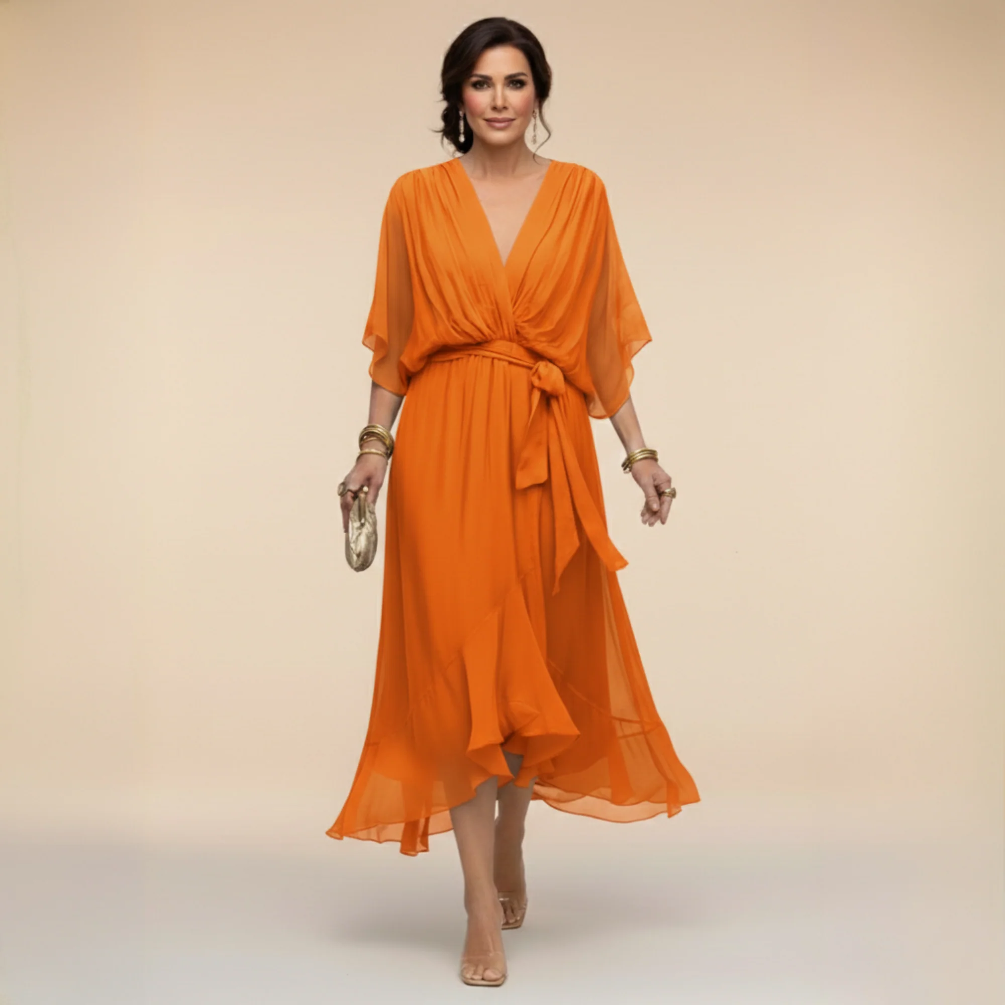Dalia | Abito midi avvolgente elegante e versatile - Image 8