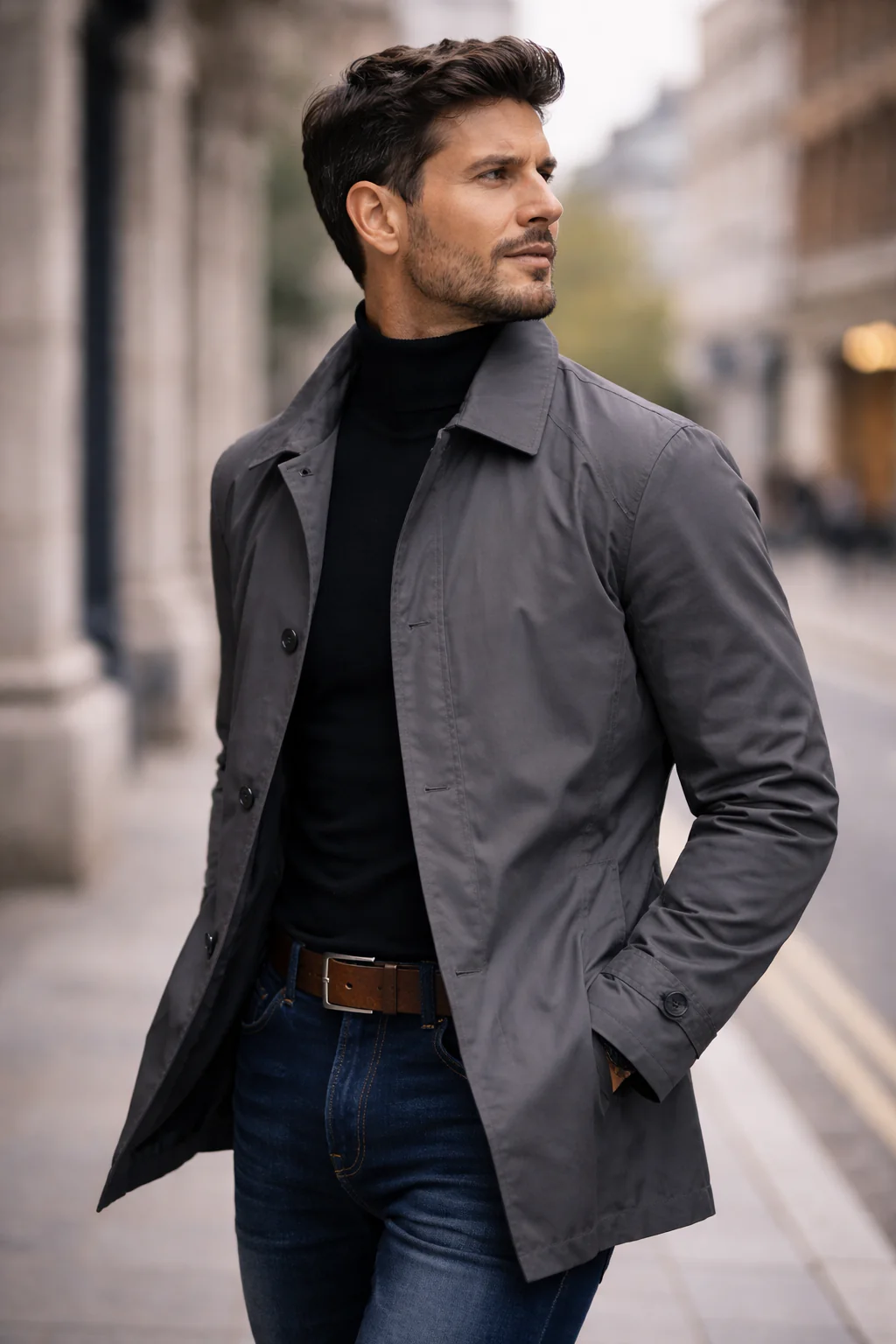 David | Cappotto classico da uomo antivento e impermeabile - Image 7